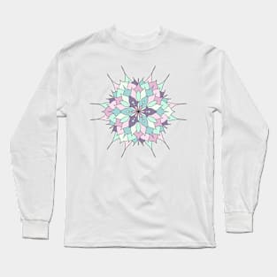 Flor en forma de mandala Long Sleeve T-Shirt